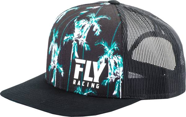 FLY RACING - FLY PARADISE HAT BLACK/TEAL BLACK/TEAL - Image 1