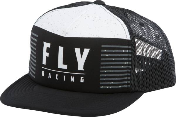 FLY RACING - FLY HYDROGEN HAT BLACK/WHITE BLACK/WHITE - Image 1