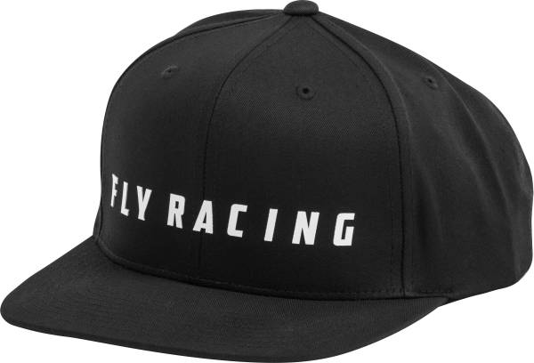 FLY RACING - FLY LOGO HAT BLACK BLACK - Image 1