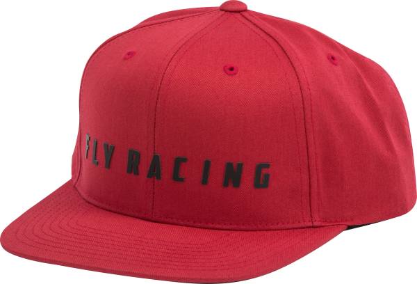 FLY RACING - FLY LOGO HAT RED RED - Image 1