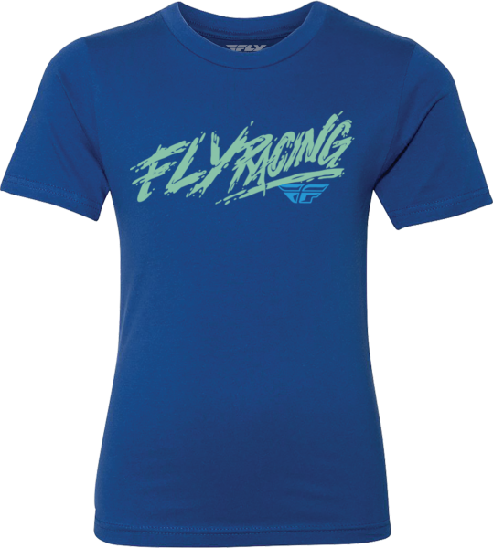 FLY RACING - YOUTH FLY KHAOS TEE BLUE YL - Image 1