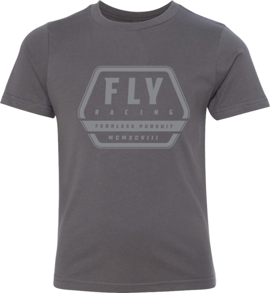 FLY RACING - YOUTH FLY TRACK TEE GREY YL - Image 1