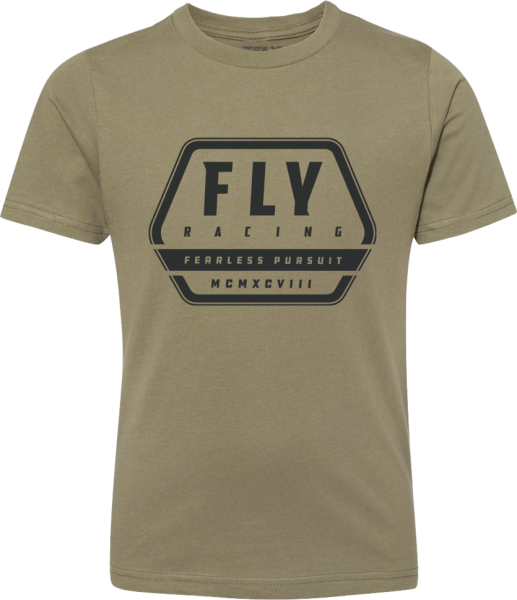 FLY RACING - YOUTH FLY TRACK TEE OLIVE YL - Image 1