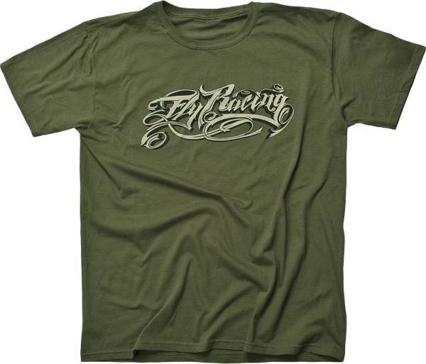 FLY RACING - CUSTOM TEE GREEN L - Image 1