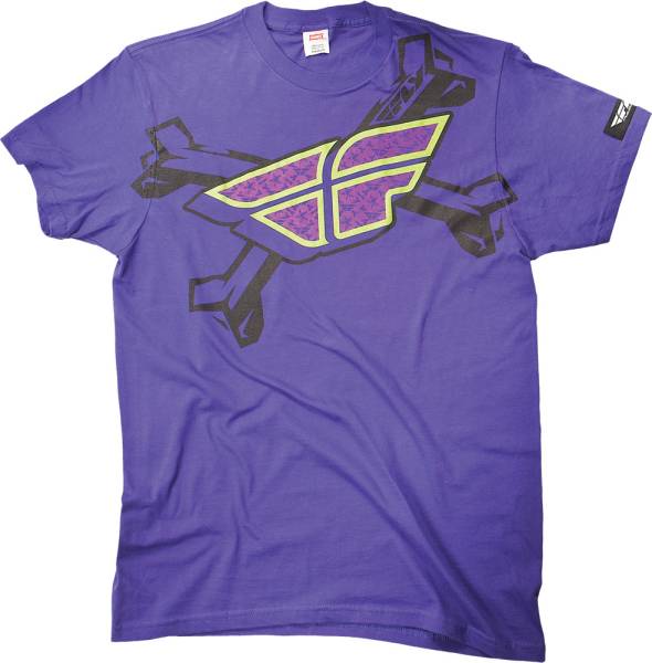 FLY RACING - BONE-A-FIDE TEE PURPLE X - Image 1