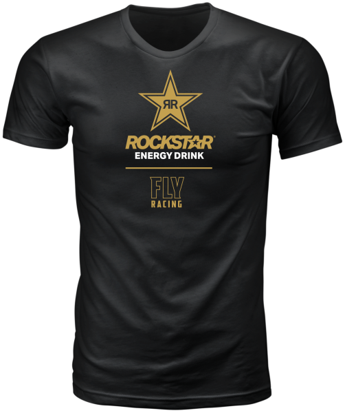 FLY RACING - FLY ROCKSTAR TEE BLACK/GOLD 2X - Image 1