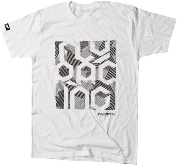 FLY RACING - BLOCK PARTY TEE WHITE L - Image 1