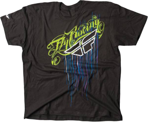 FLY RACING - SCRIPT-DRIP TEE BLACK L - Image 1