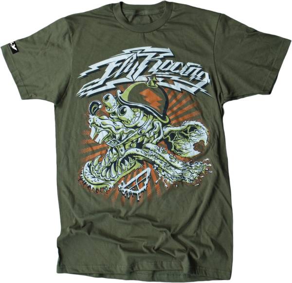 FLY RACING - RAT RACER TEE GREEN YM - Image 1