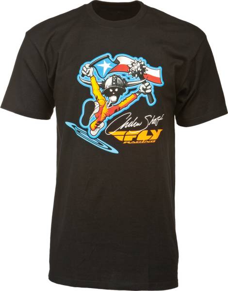 FLY RACING - ANDREW SHORT TEE BLACK 2X - Image 1