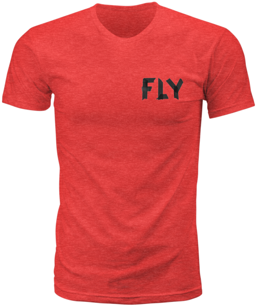 FLY RACING - FLY TAPE TEE RED HEATHER 2X - Image 1