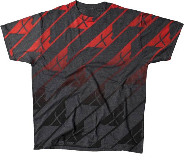 FLY RACING - SPRING TEE GREY/RED 2X - Image 1