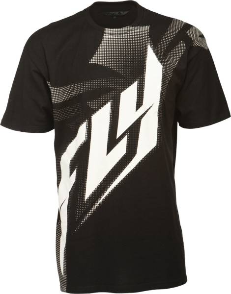 FLY RACING - HALFTONE TEE BLACK/WHITE 2X - Image 1