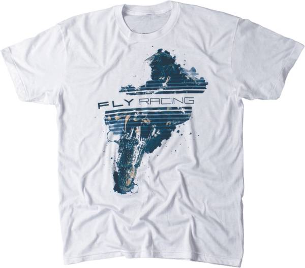 FLY RACING - INKBLOT TEE WHITE L - Image 1