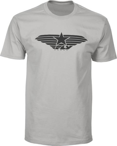 FLY RACING - FLY STANDARD ISSUE TEE SILVER 3X - Image 1