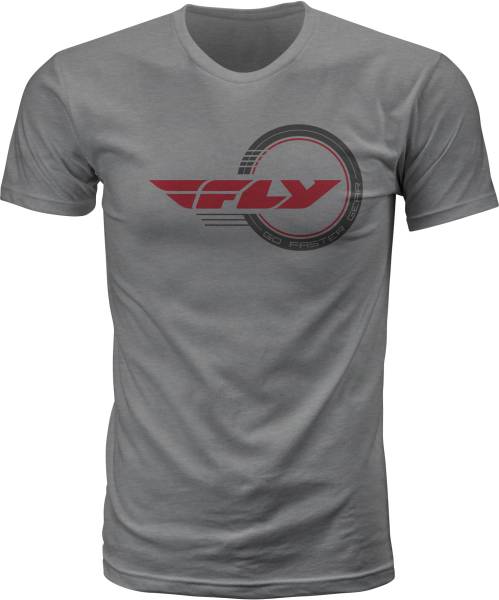 FLY RACING - FLY STANDARD ISSUE TEE GREY HEATHER SM - Image 1