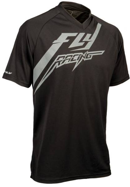 FLY RACING - ACTION TEE BLACK/GREY 2X - Image 1