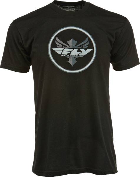 FLY RACING - CIRCLE TEE BLACK 2X - Image 1