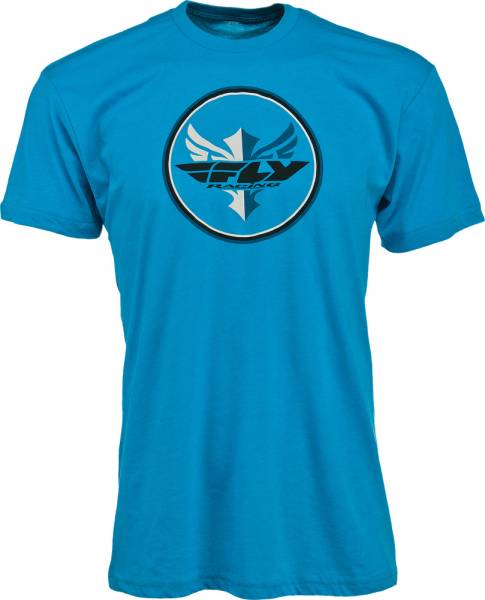 FLY RACING - CIRCLE TEE BLUE 2X - Image 1