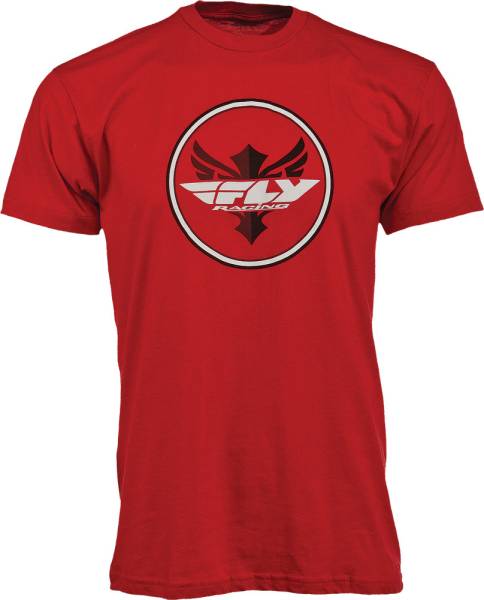 FLY RACING - CIRCLE TEE RED 2X - Image 1