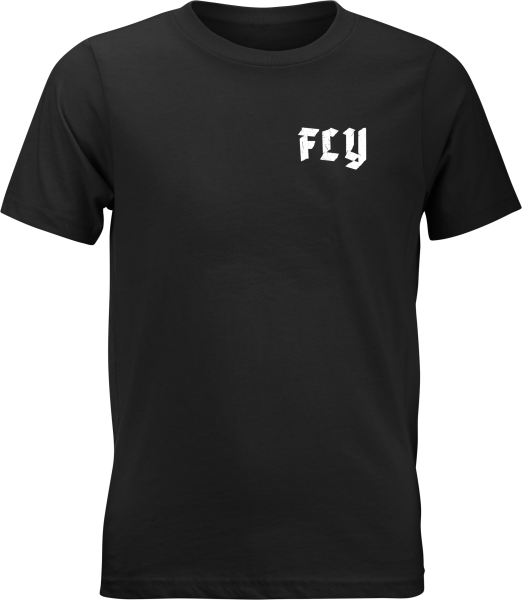 FLY RACING - YOUTH FLY MOTO MIND TEE BLACK YL - Image 1