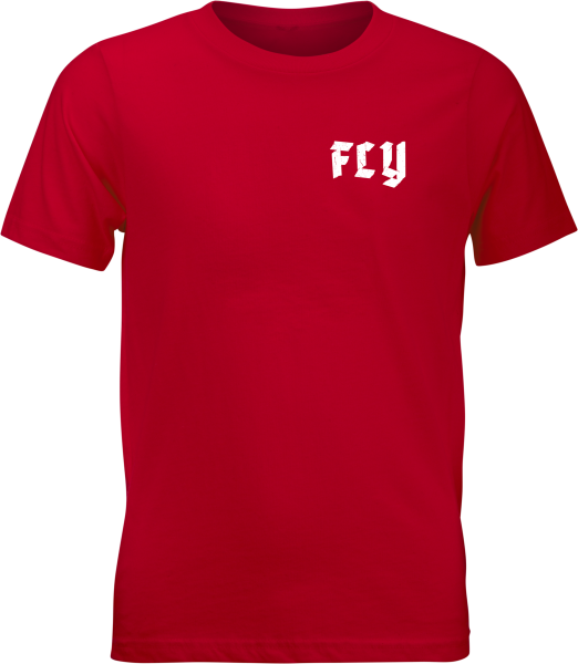 FLY RACING - YOUTH FLY MOTO MIND TEE RED YL - Image 1