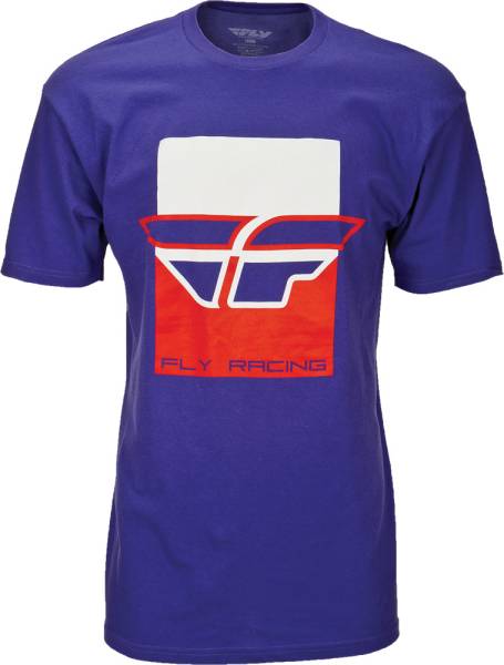 FLY RACING - COLOR BLOCK TEE PURPLE 2X - Image 1