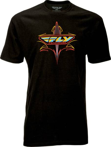 FLY RACING - PINSTRIPE TEE BLACK 2X - Image 1