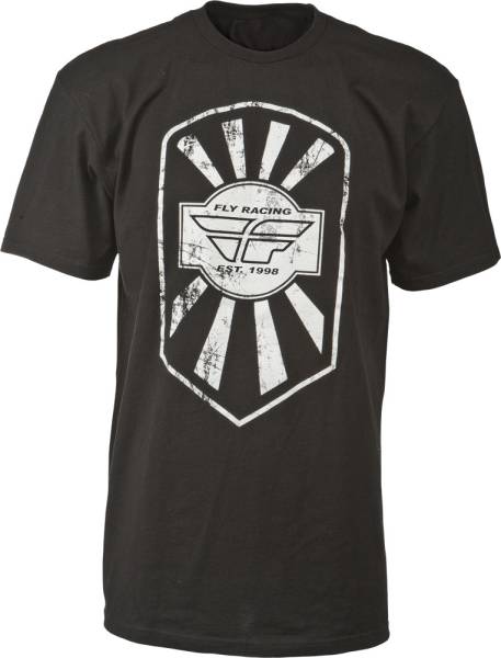 FLY RACING - BADGE TEE BLACK 2X - Image 1