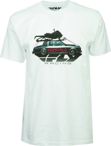 FLY RACING - PRIORITIES SNOW TEE WHITE 2X - Image 1