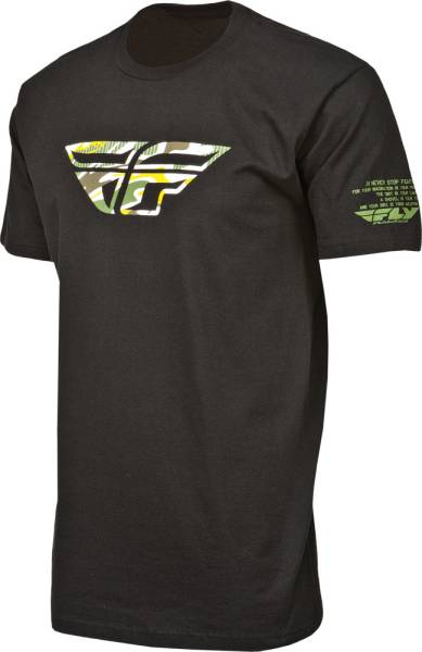 FLY RACING - CAMO TEE BLACK 2X - Image 1