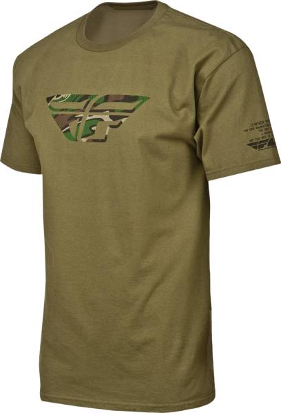 FLY RACING - CAMO TEE ARMY GREEN 2X - Image 1