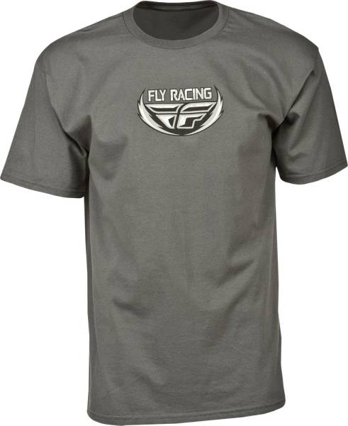 FLY RACING - STACKED TEE GREY 2X - Image 1