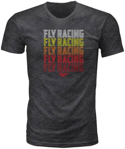 FLY RACING - FLY NOSTALGIA TEE DARK GREY HEATHER 2X - Image 1