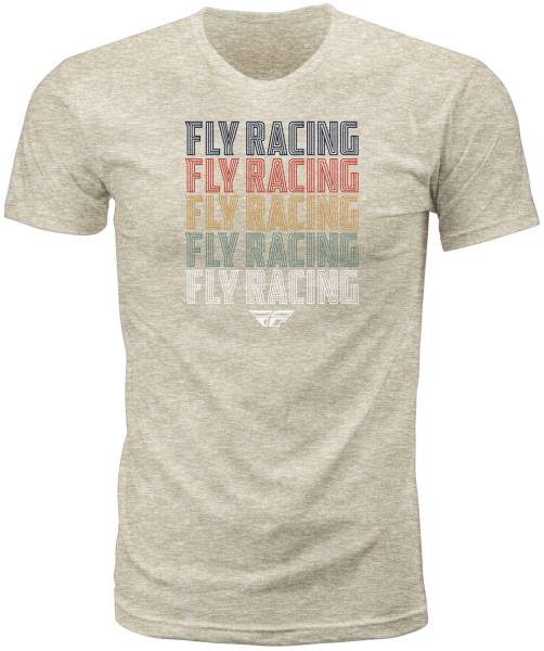 FLY RACING - FLY NOSTALGIA TEE CREAM HEATHER 2X - Image 1