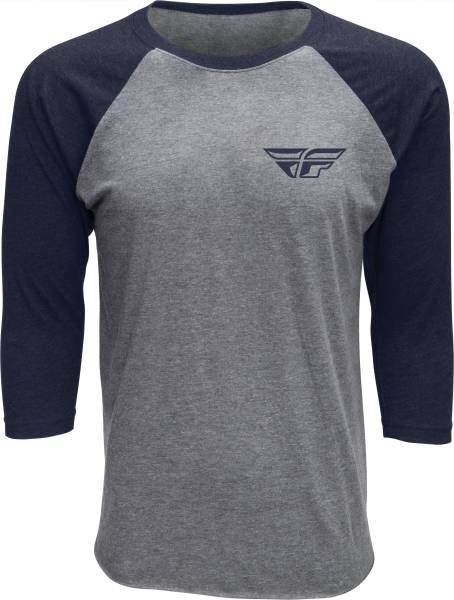 FLY RACING - FLY ART 3/4 SLEEVE TEE NAVY 2X - Image 1