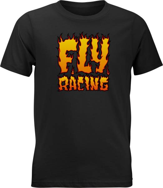 FLY RACING - YOUTH FLY FIRE TEE BLACK YL - Image 1