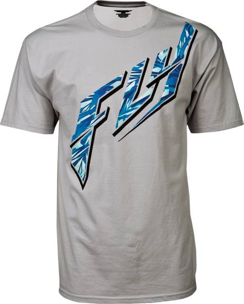 FLY RACING - SHATTER TEE SILVER 2X - Image 1