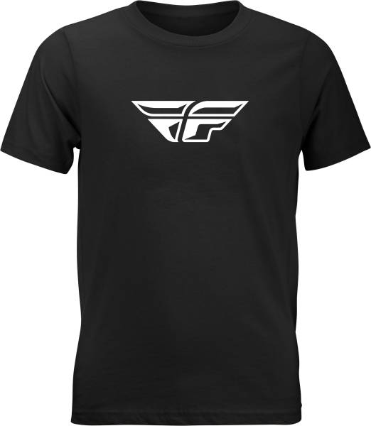 FLY RACING - YOUTH FLY F-WING TEE BLACK YL - Image 1