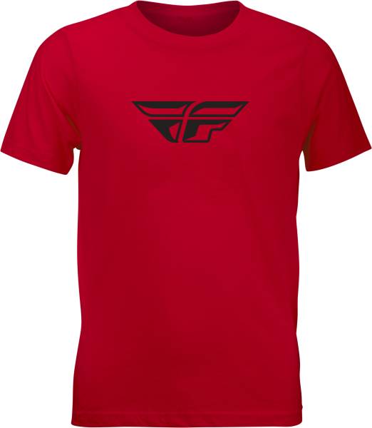 FLY RACING - YOUTH FLY F-WING TEE RED YS - Image 1