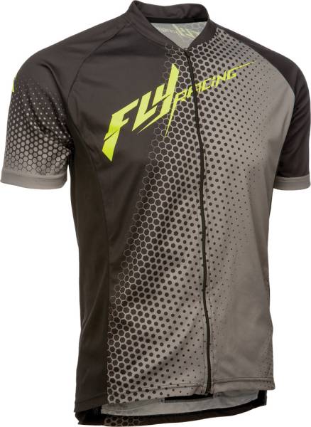 FLY RACING - CROSS-UP JERSEY BLACK/HI-VIS 2X - Image 1