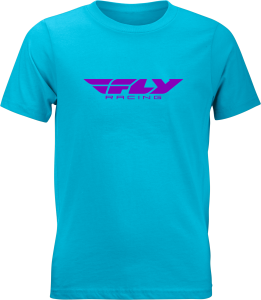 FLY RACING - YOUTH FLY CORPORATE TEE BLUE/PURPLE YL - Image 1