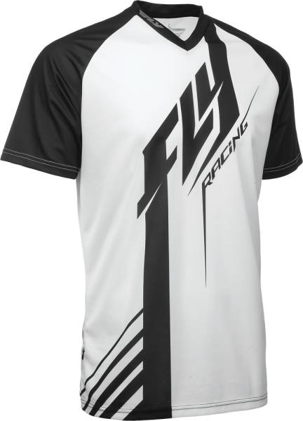 FLY RACING - SUPER D JERSEY BLACK/WHITE L - Image 1