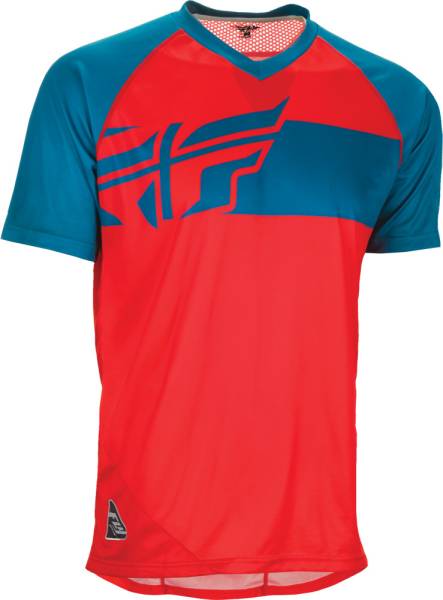 FLY RACING - ACTION ELITE JERSEY RED/DARK TEAL LG - Image 1