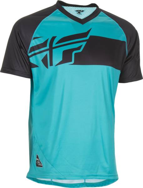 FLY RACING - ACTION ELITE JERSEY TEAL/BLACK LG - Image 1