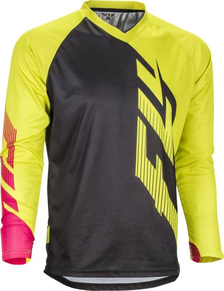 FLY RACING - RADIUM JERSEY BLACK/LIME/PINK 2X - Image 1