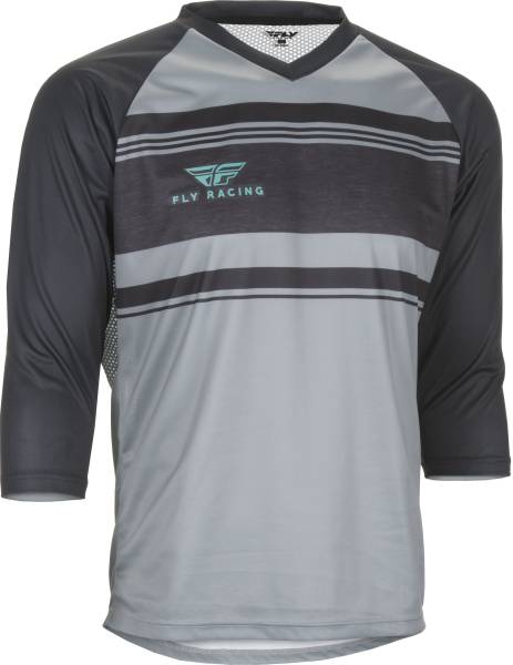 FLY RACING - RIPA 3/4 JERSEY GREY/BLACK/TEAL 2X - Image 1