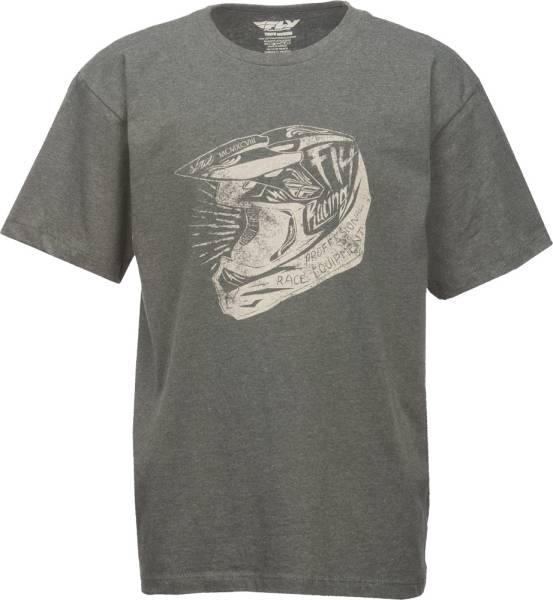 FLY RACING - HEAD CASE YOUTH TEE GREY YS - Image 1