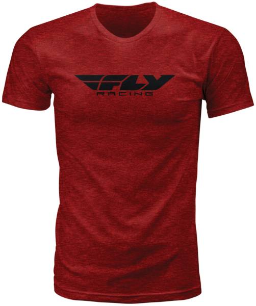 FLY RACING - FLY CORPORATE TEE BLAZE RED HEATHER 2X - Image 1