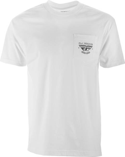 FLY RACING - FLY POCKET TEE WHITE 2X WHITE 2X - Image 1